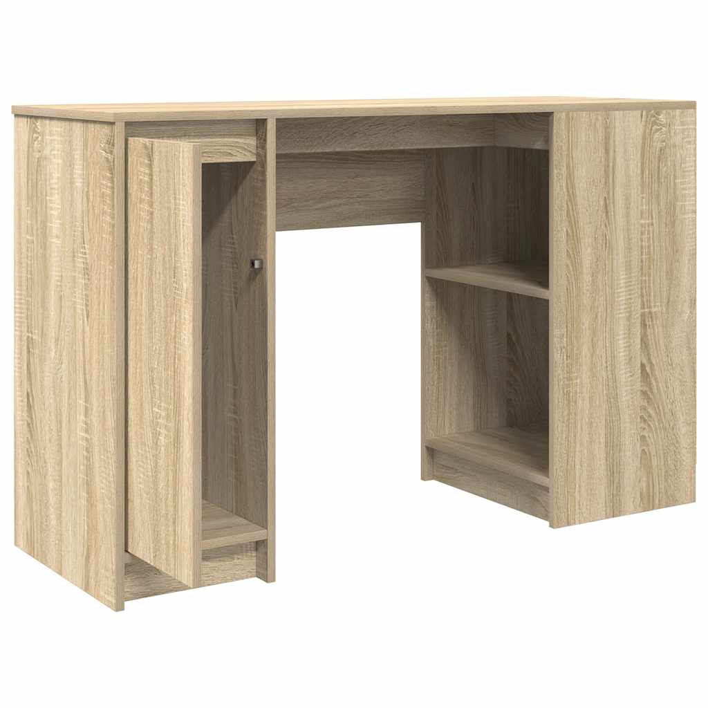 Bureau 120x42x76 cm spaanplaat sonoma eikenkleurig is nu te koop bij PeponiXL, paradijselijk wonen!