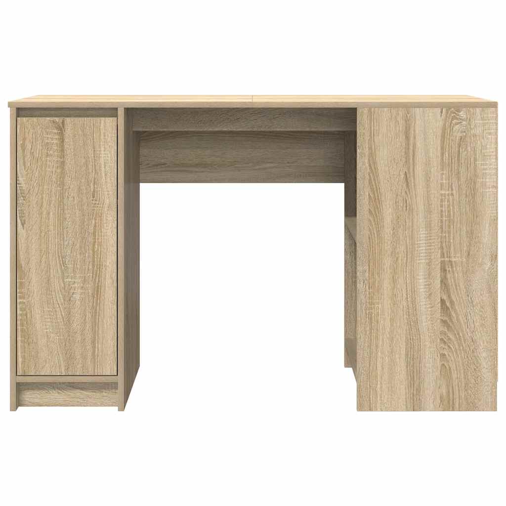 Bureau 120x42x76 cm spaanplaat sonoma eikenkleurig is nu te koop bij PeponiXL, paradijselijk wonen!