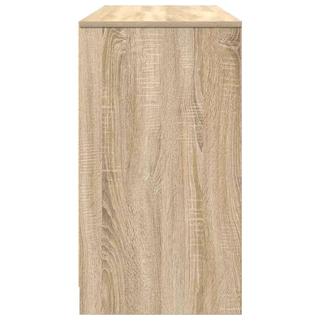 Bureau 120x42x76 cm spaanplaat sonoma eikenkleurig is nu te koop bij PeponiXL, paradijselijk wonen!