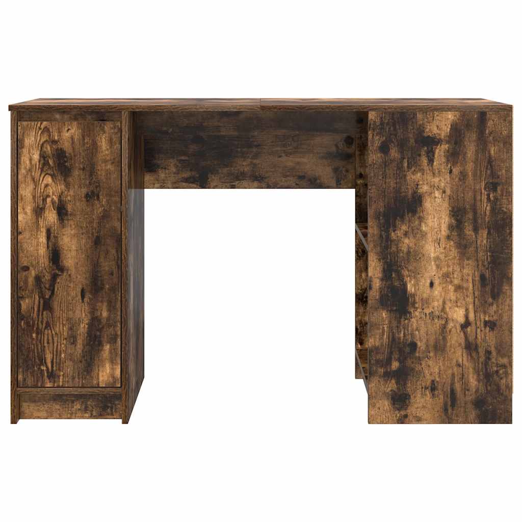 Bureau 120x42x76 cm spaanplaat gerookt eikenkleurig is nu te koop bij PeponiXL, paradijselijk wonen!