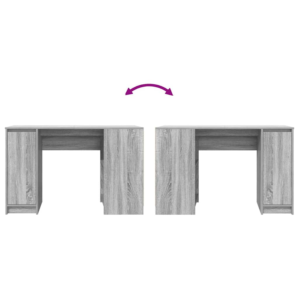 Bureau 120x42x76 cm spaanplaat grijs sonoma is nu te koop bij PeponiXL, paradijselijk wonen!