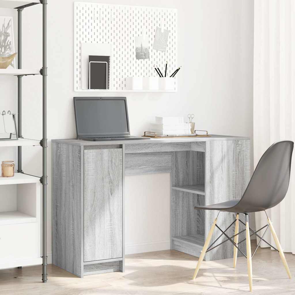 Bureau 120x42x76 cm spaanplaat grijs sonoma is nu te koop bij PeponiXL, paradijselijk wonen!