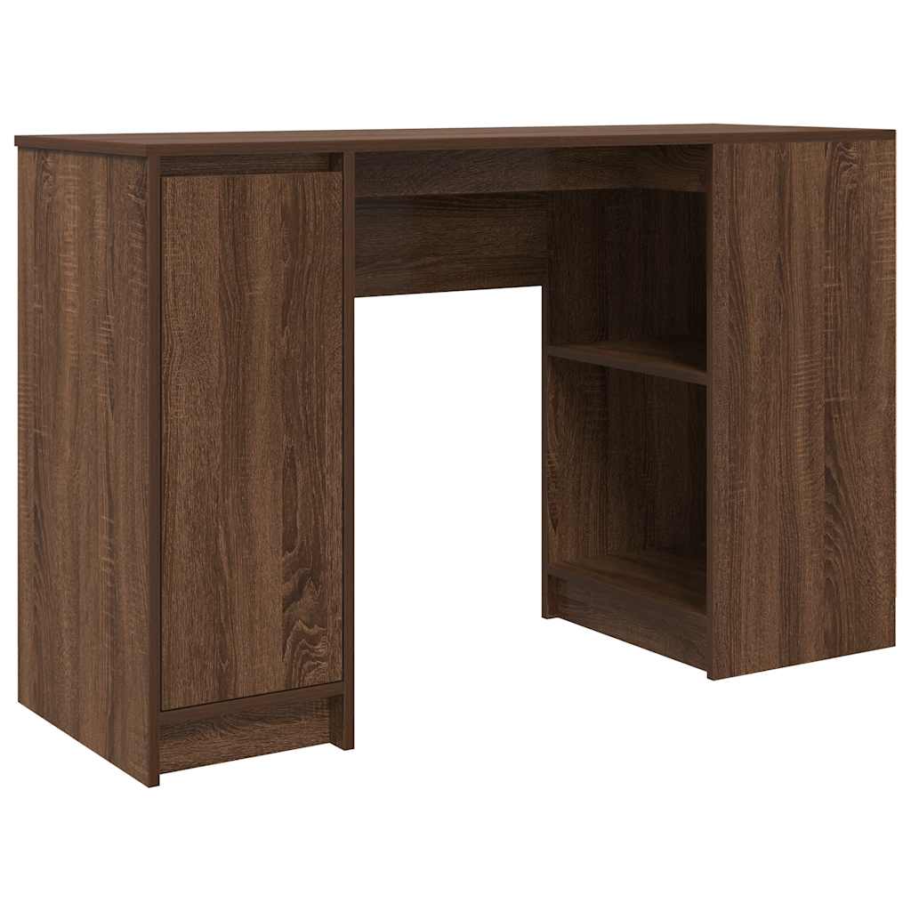 Bureau 120x42x76 cm spaanplaat bruin eikenkleurig is nu te koop bij PeponiXL, paradijselijk wonen!
