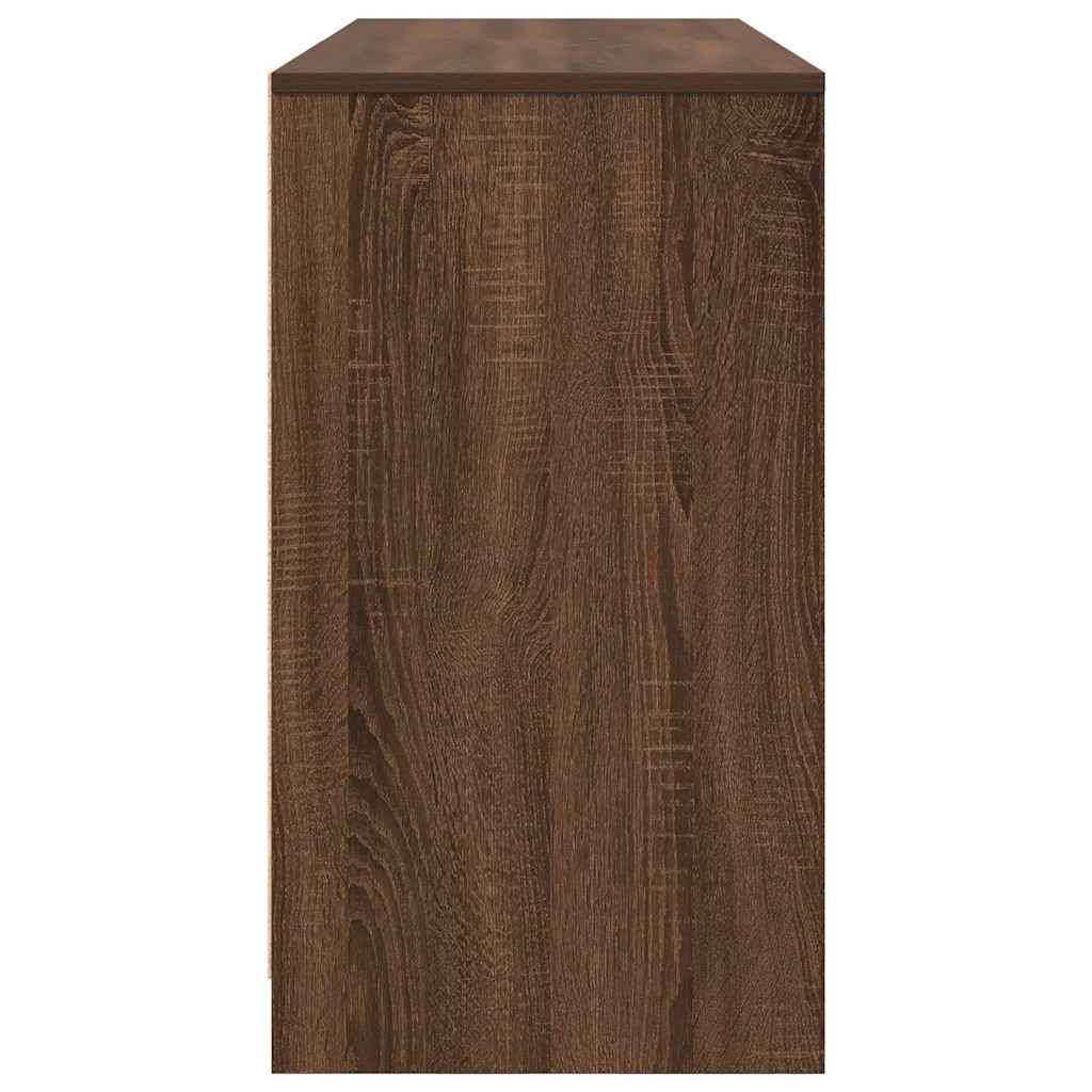 Bureau 120x42x76 cm spaanplaat bruin eikenkleurig is nu te koop bij PeponiXL, paradijselijk wonen!