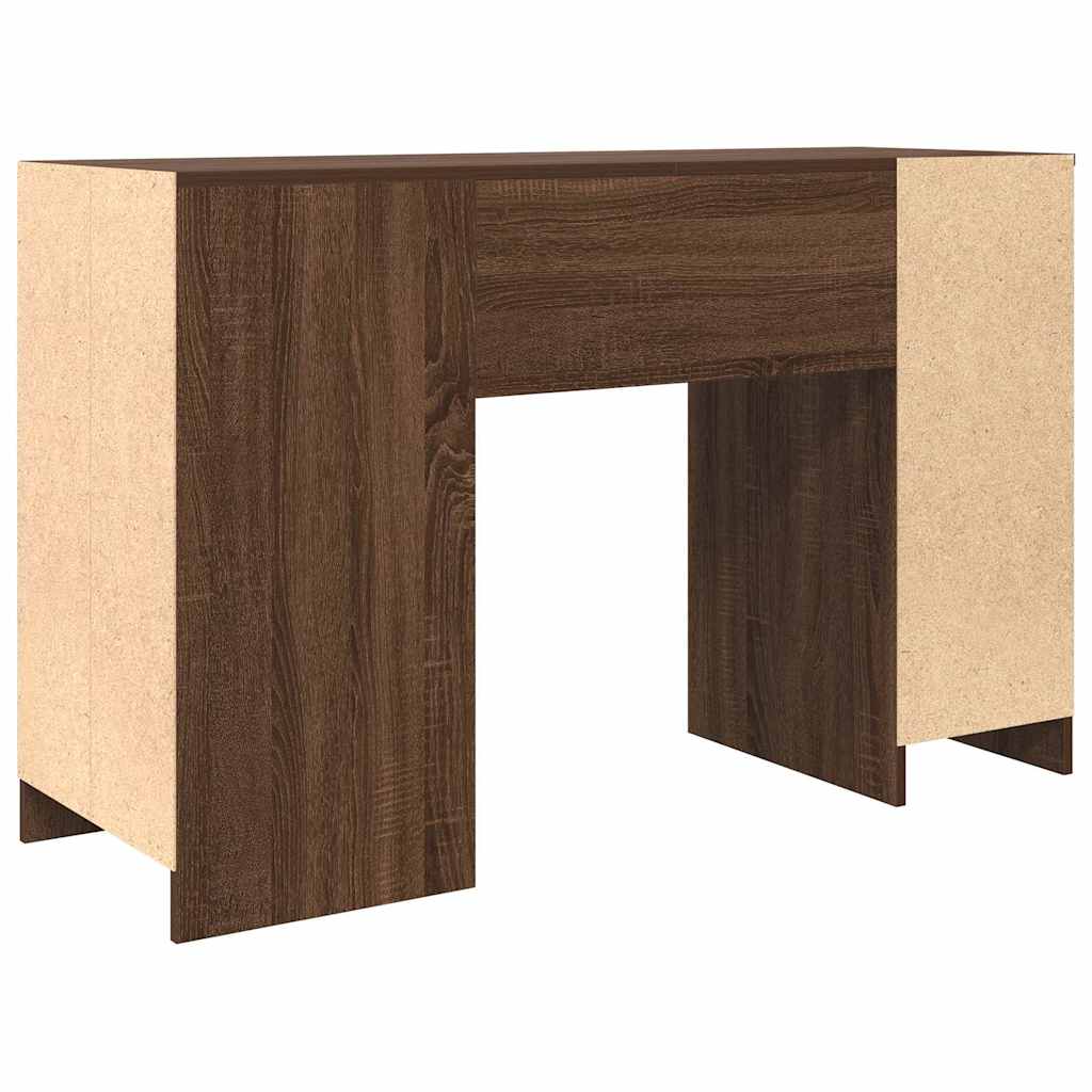 Bureau 120x42x76 cm spaanplaat bruin eikenkleurig is nu te koop bij PeponiXL, paradijselijk wonen!