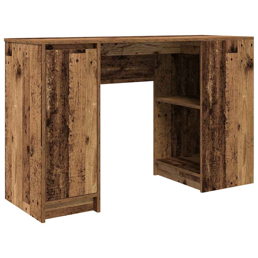 Bureau 120x42x76 cm spaanplaat oud hout is nu te koop bij PeponiXL, paradijselijk wonen!