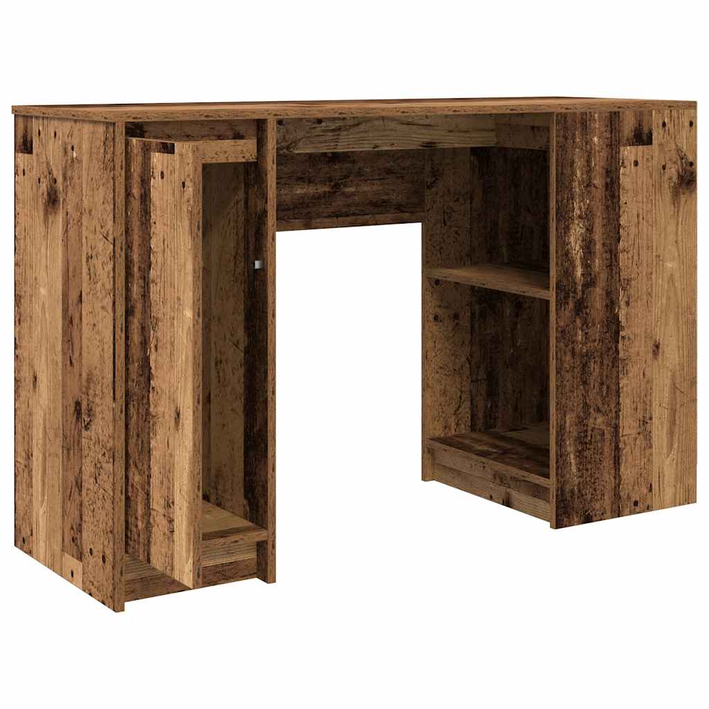 Bureau 120x42x76 cm spaanplaat oud hout is nu te koop bij PeponiXL, paradijselijk wonen!