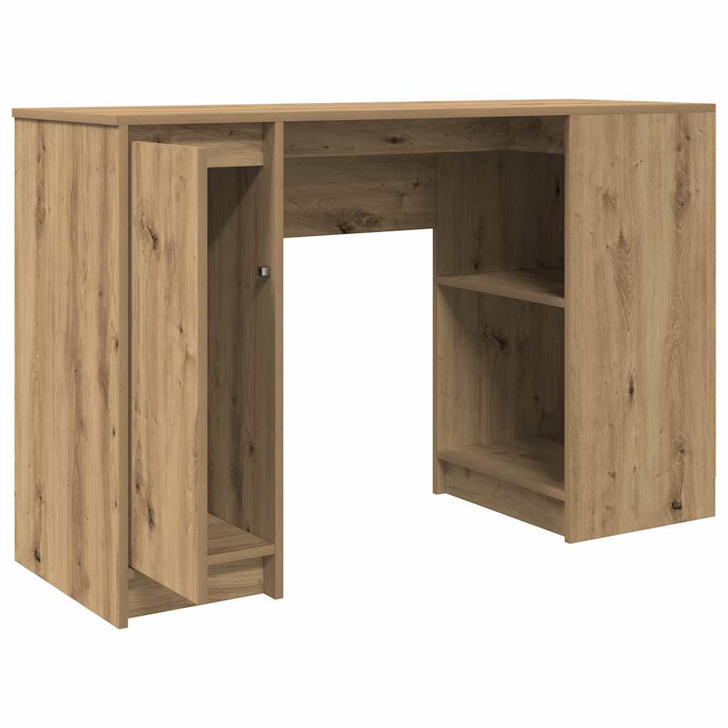 Bureau 120x42x76 cm spaanplaat ambachtelijk eikenkleurig is nu te koop bij PeponiXL, paradijselijk wonen!