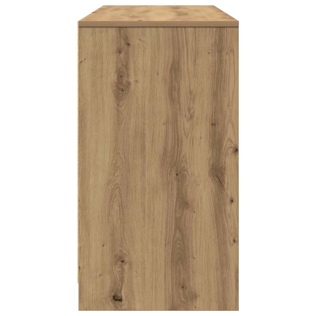 Bureau 120x42x76 cm spaanplaat ambachtelijk eikenkleurig is nu te koop bij PeponiXL, paradijselijk wonen!