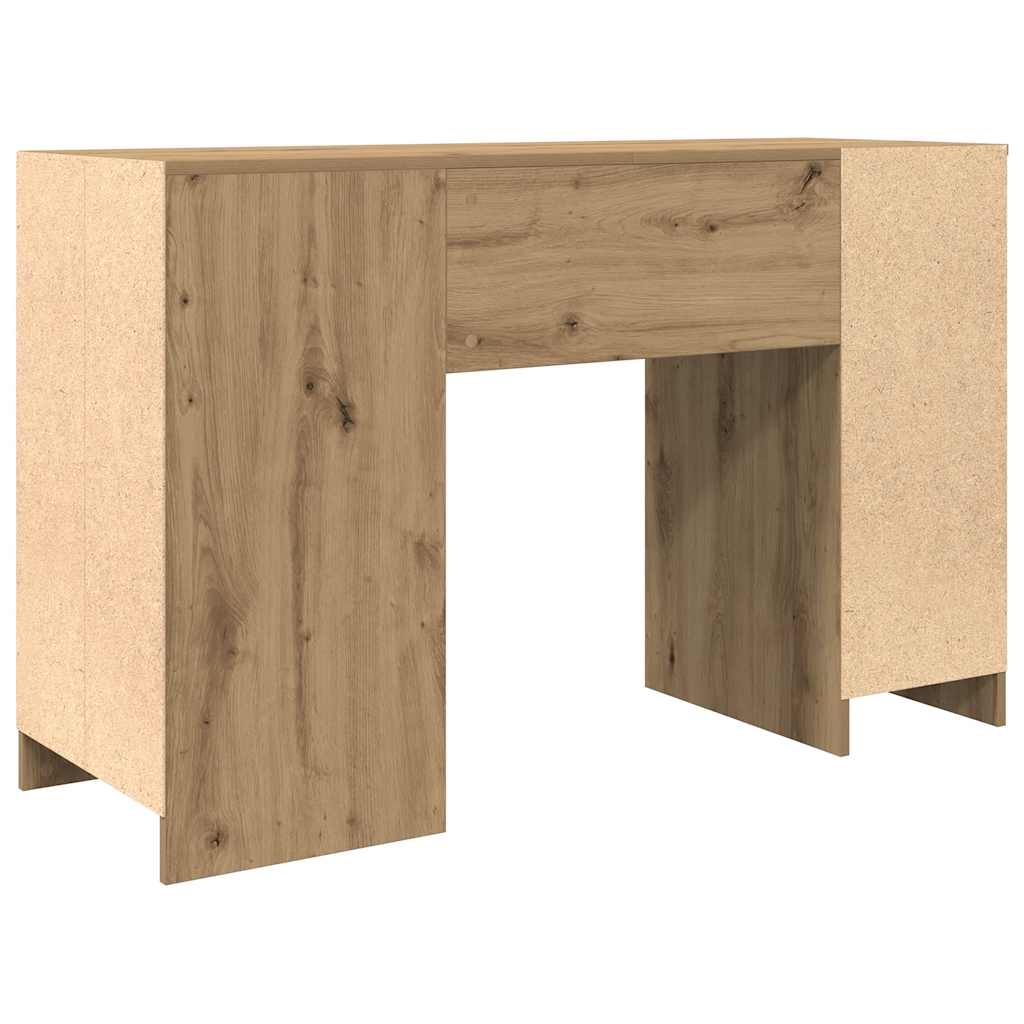 Bureau 120x42x76 cm spaanplaat ambachtelijk eikenkleurig is nu te koop bij PeponiXL, paradijselijk wonen!