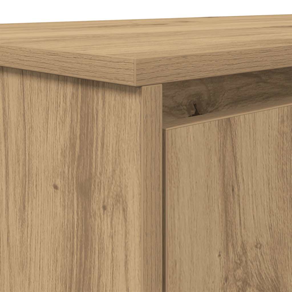 Bureau 120x42x76 cm spaanplaat ambachtelijk eikenkleurig is nu te koop bij PeponiXL, paradijselijk wonen!