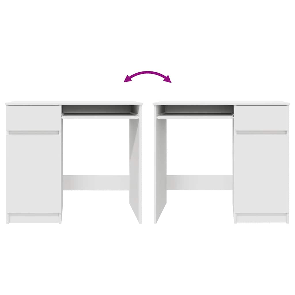 Bureau 86x49x76 cm spaanplaat wit is nu te koop bij PeponiXL, paradijselijk wonen!