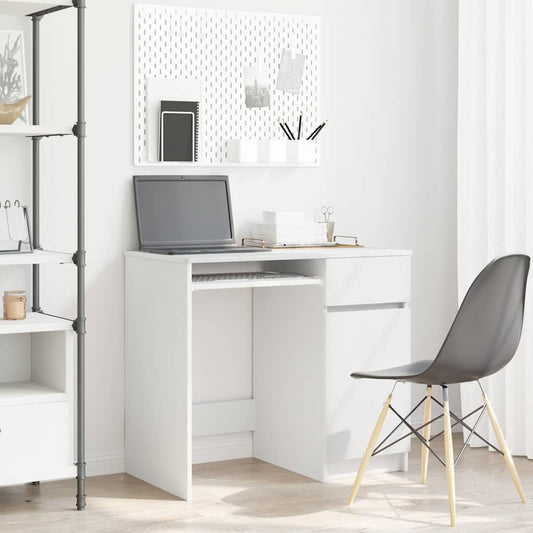 Bureau 86x49x76 cm spaanplaat wit is nu te koop bij PeponiXL, paradijselijk wonen!