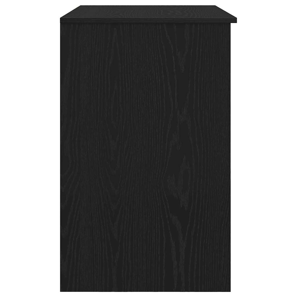 Bureau 86x49x76 cm spaanplaat zwart eikenkleurig is nu te koop bij PeponiXL, paradijselijk wonen!