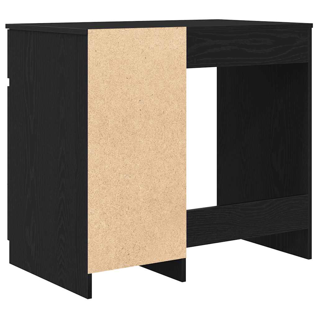 Bureau 86x49x76 cm spaanplaat zwart eikenkleurig is nu te koop bij PeponiXL, paradijselijk wonen!