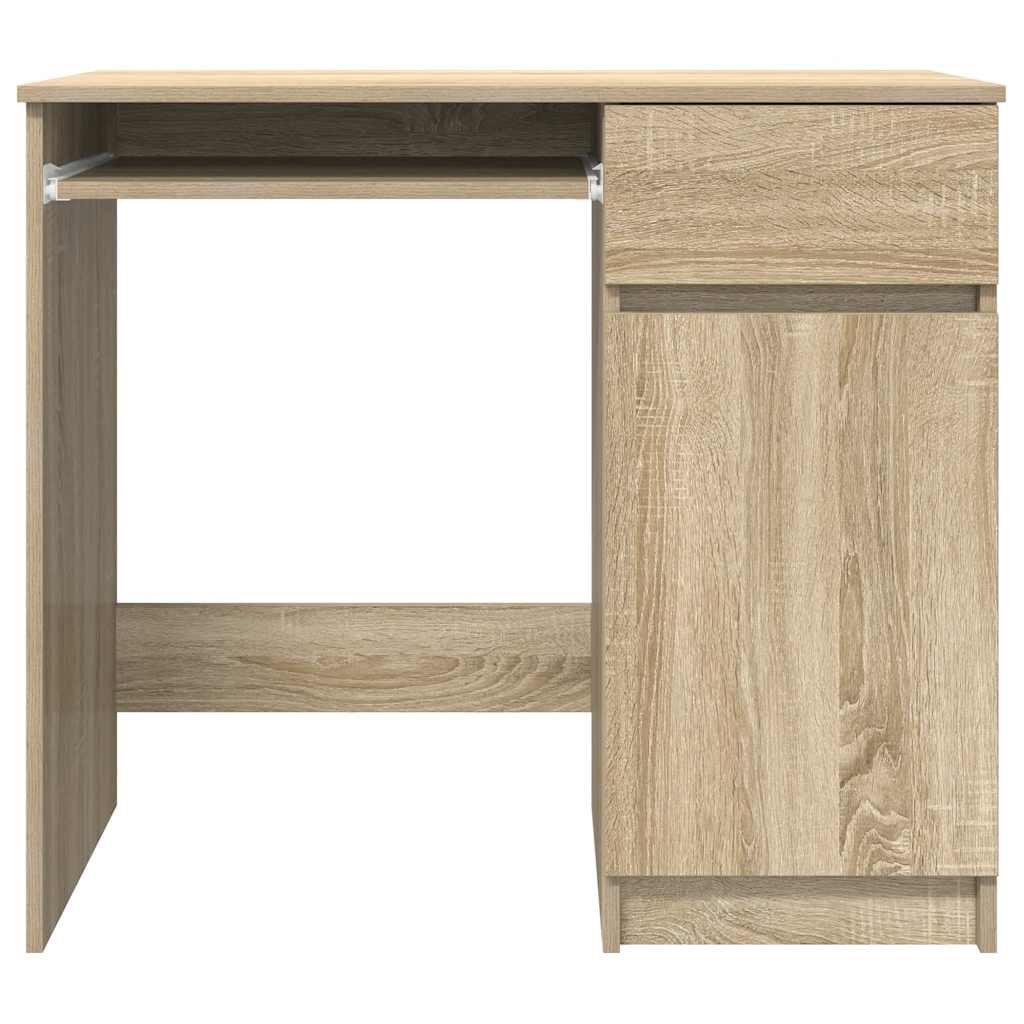 Bureau 86x49x76 cm spaanplaat sonoma eikenkleurig is nu te koop bij PeponiXL, paradijselijk wonen!