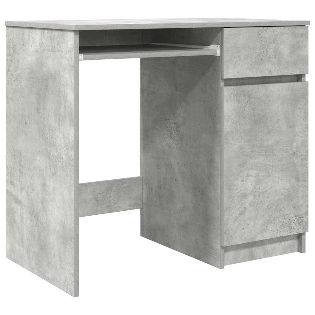Bureau 86x49x76 cm spaanplaat betongrijs is nu te koop bij PeponiXL, paradijselijk wonen!