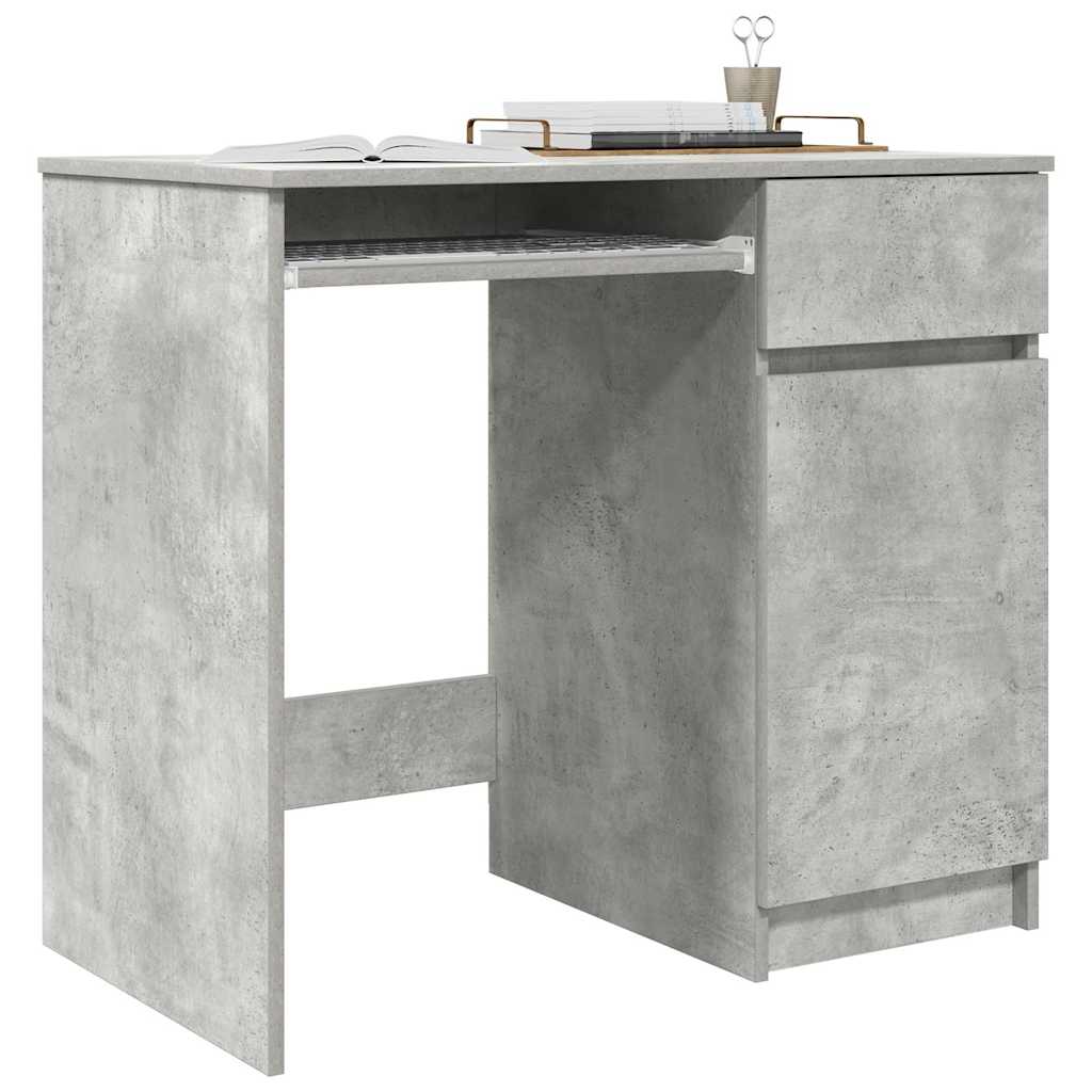 Bureau 86x49x76 cm spaanplaat betongrijs is nu te koop bij PeponiXL, paradijselijk wonen!