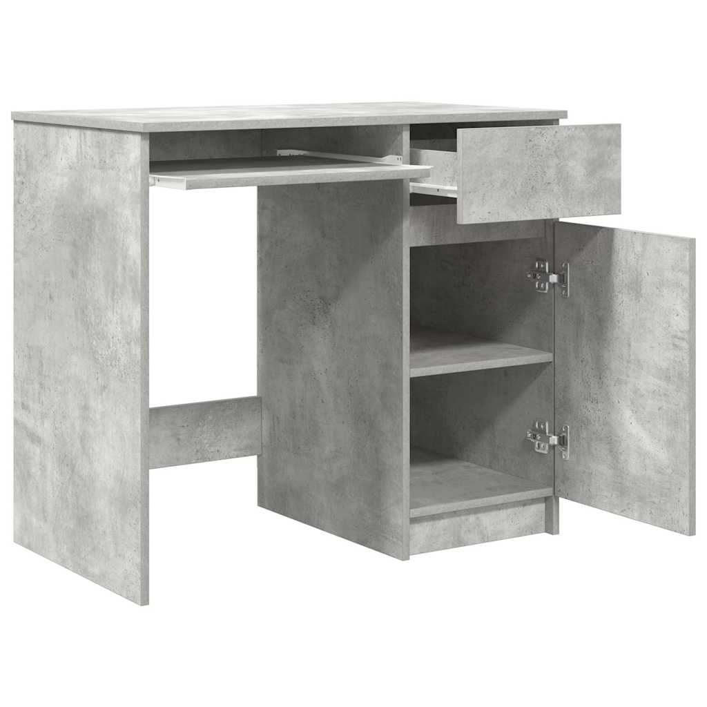 Bureau 86x49x76 cm spaanplaat betongrijs is nu te koop bij PeponiXL, paradijselijk wonen!