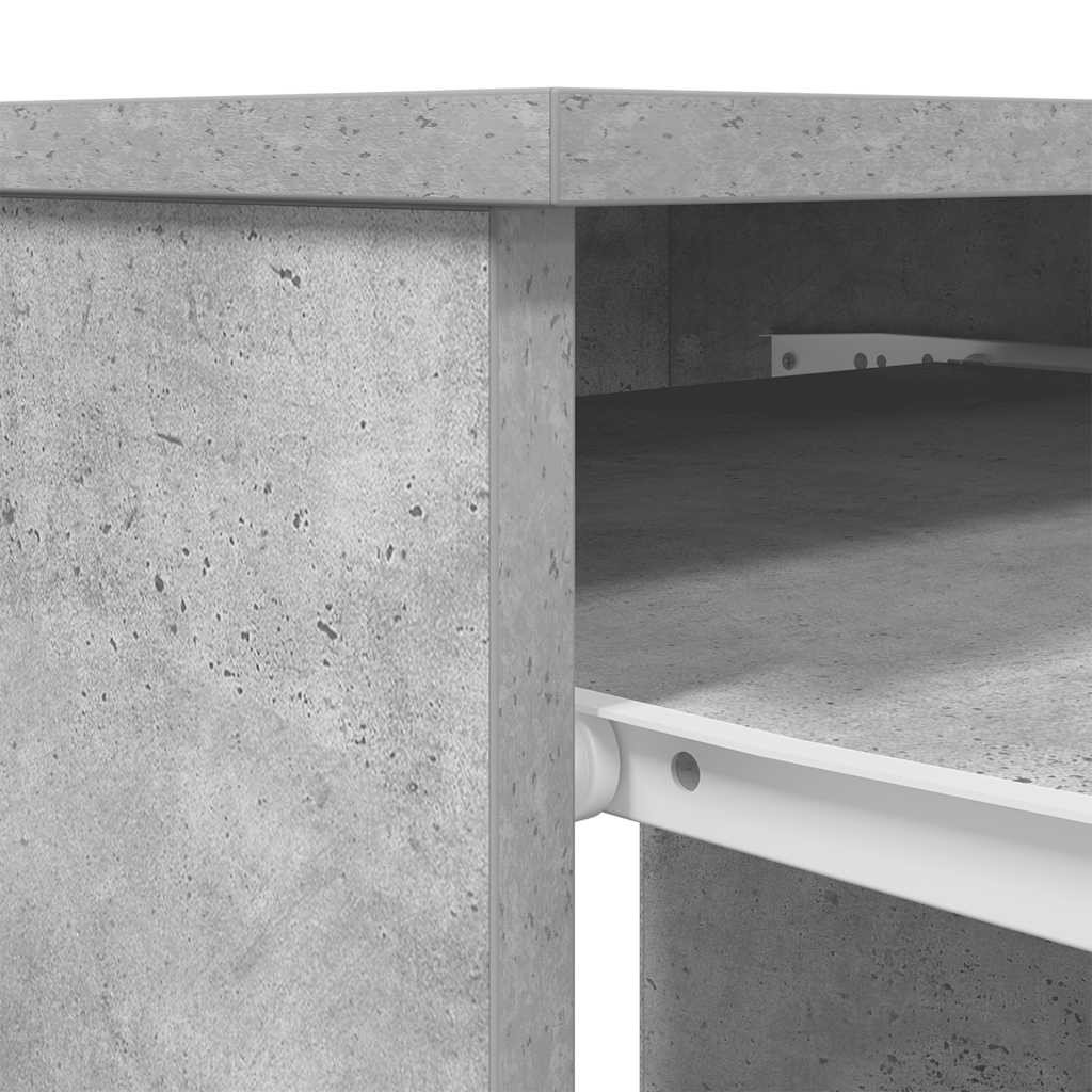 Bureau 86x49x76 cm spaanplaat betongrijs is nu te koop bij PeponiXL, paradijselijk wonen!