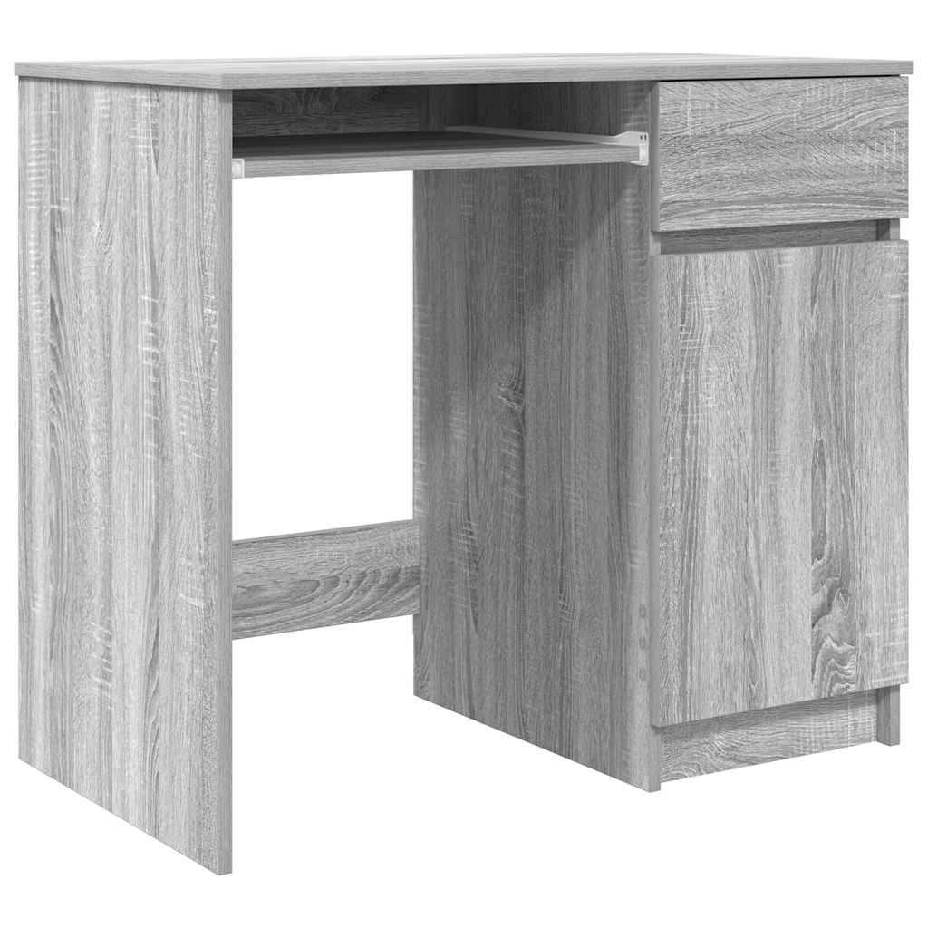 Bureau 86x49x76 cm spaanplaat grijs sonoma is nu te koop bij PeponiXL, paradijselijk wonen!