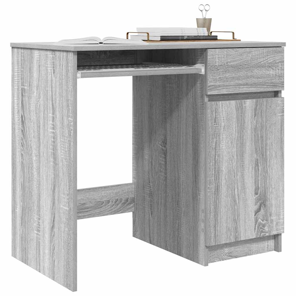 Bureau 86x49x76 cm spaanplaat grijs sonoma is nu te koop bij PeponiXL, paradijselijk wonen!