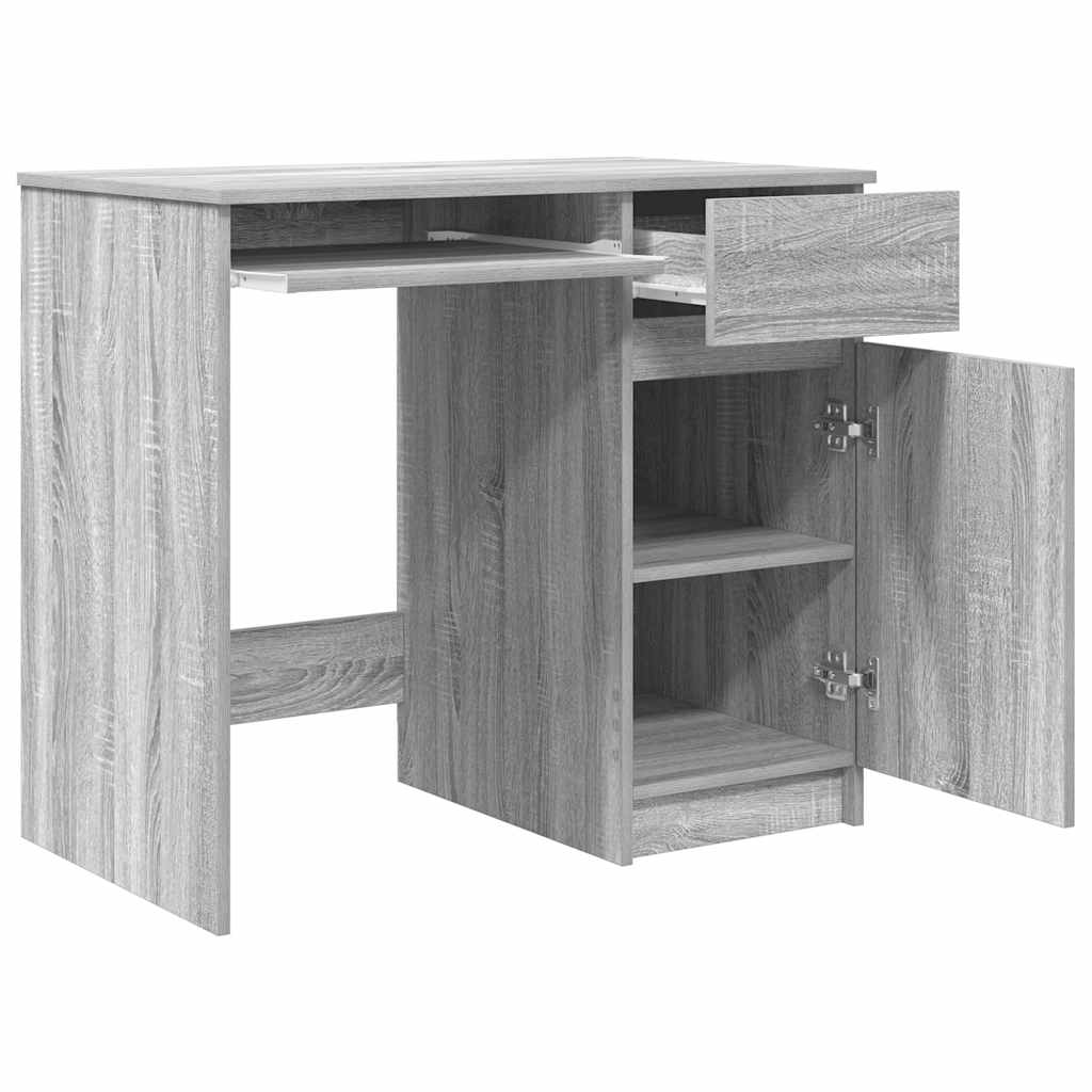 Bureau 86x49x76 cm spaanplaat grijs sonoma is nu te koop bij PeponiXL, paradijselijk wonen!
