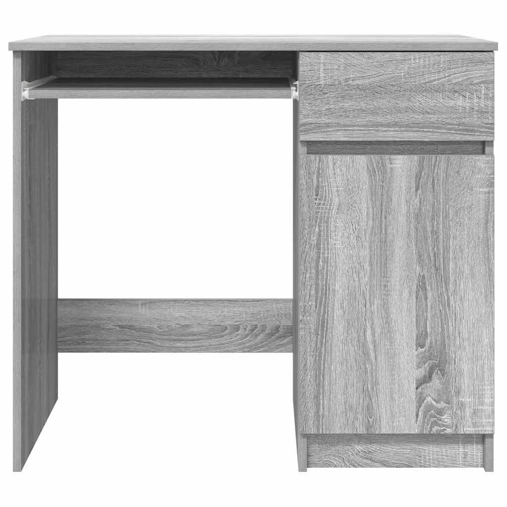 Bureau 86x49x76 cm spaanplaat grijs sonoma is nu te koop bij PeponiXL, paradijselijk wonen!