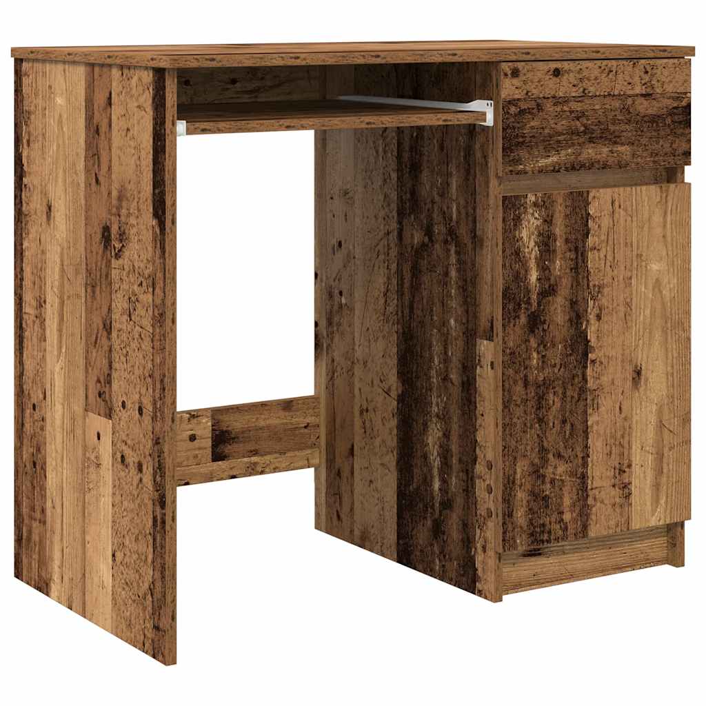 Bureau 86x49x76 cm spaanplaat oud hout is nu te koop bij PeponiXL, paradijselijk wonen!