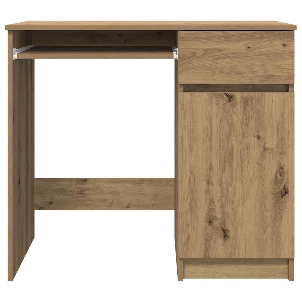 Bureau ambachtelijk 86x49x76 cm spaanplaat eikenkleurig is nu te koop bij PeponiXL, paradijselijk wonen!