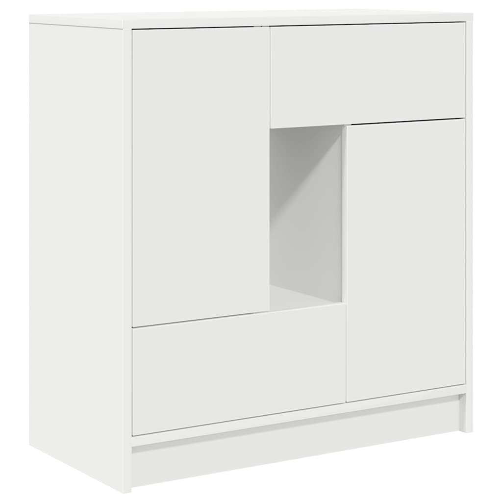 Dressoir met lades en deuren 70,5x34x74,5 cm wit is nu te koop bij PeponiXL, paradijselijk wonen!