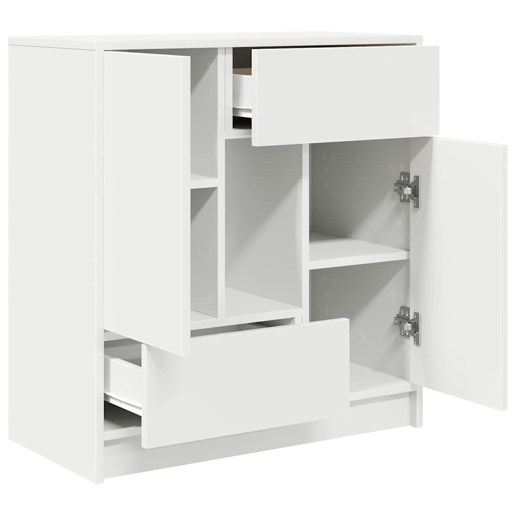 Dressoir met lades en deuren 70,5x34x74,5 cm wit is nu te koop bij PeponiXL, paradijselijk wonen!