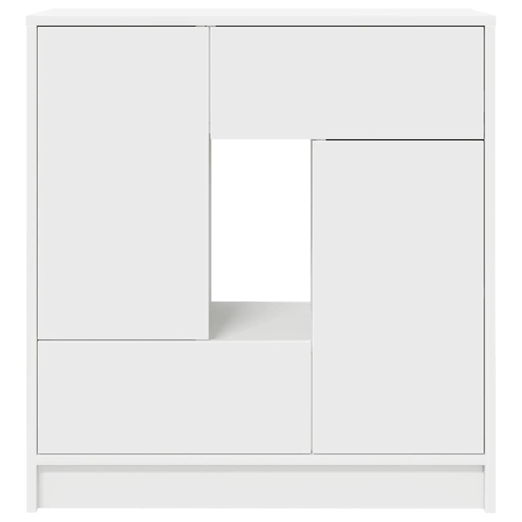 Dressoir met lades en deuren 70,5x34x74,5 cm wit is nu te koop bij PeponiXL, paradijselijk wonen!