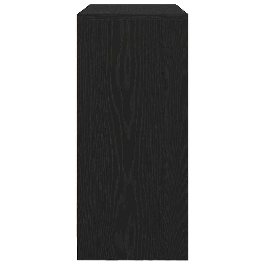 Dressoir met lades en deuren 70,5x34x74,5 cm zwart eikenkleurig is nu te koop bij PeponiXL, paradijselijk wonen!