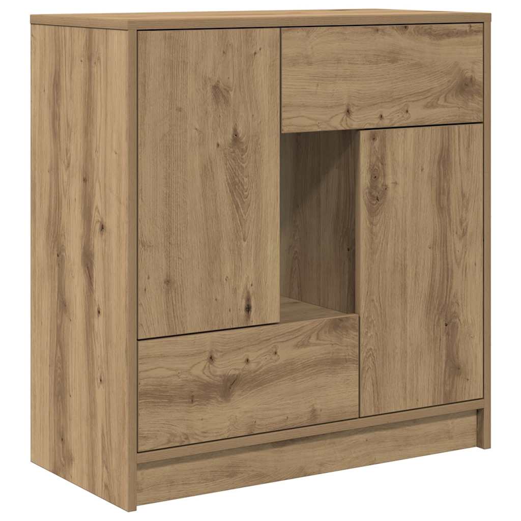 Dressoir met lades en deuren 70,5x34x74,5 cm ambachtelijk is nu te koop bij PeponiXL, paradijselijk wonen!