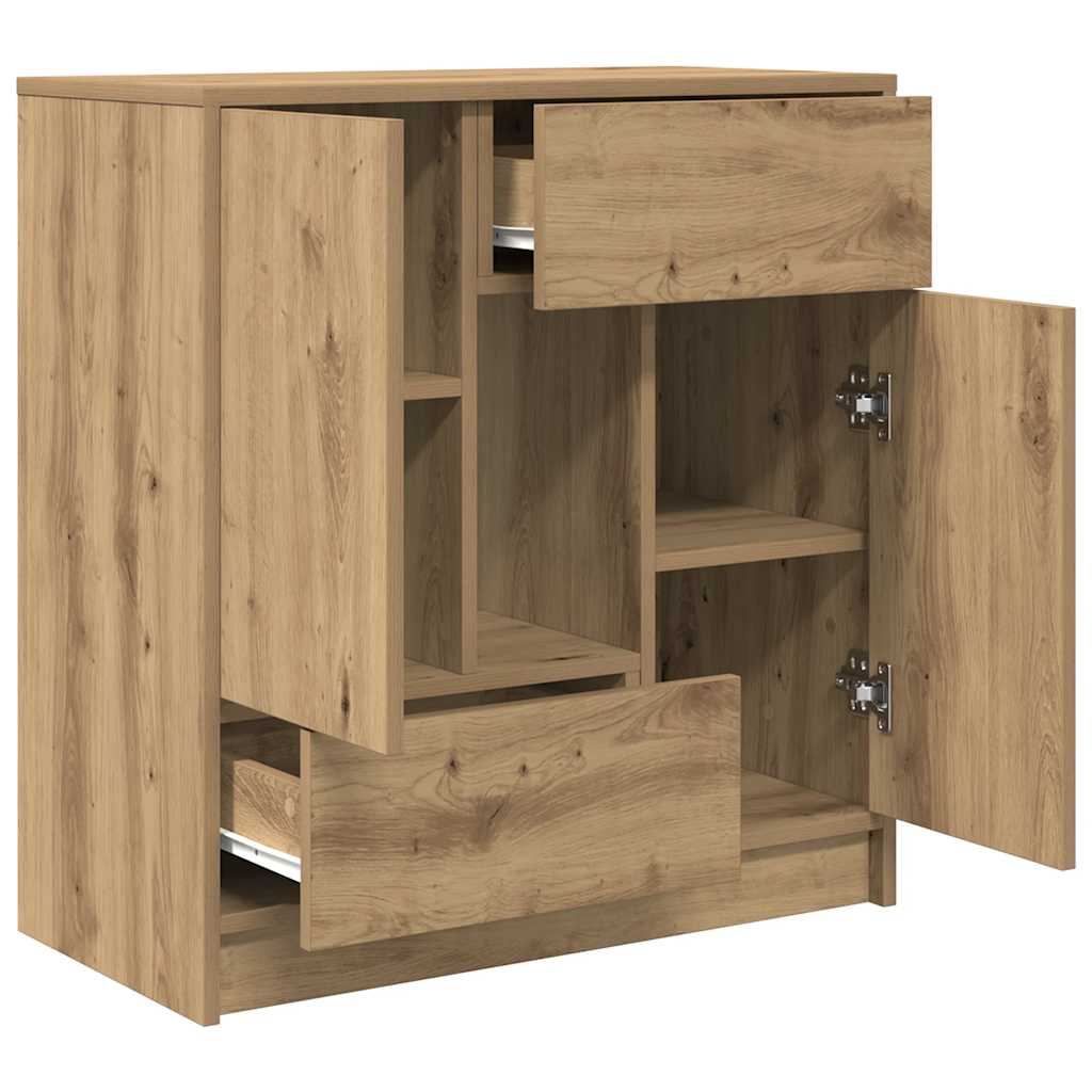 Dressoir met lades en deuren 70,5x34x74,5 cm ambachtelijk is nu te koop bij PeponiXL, paradijselijk wonen!