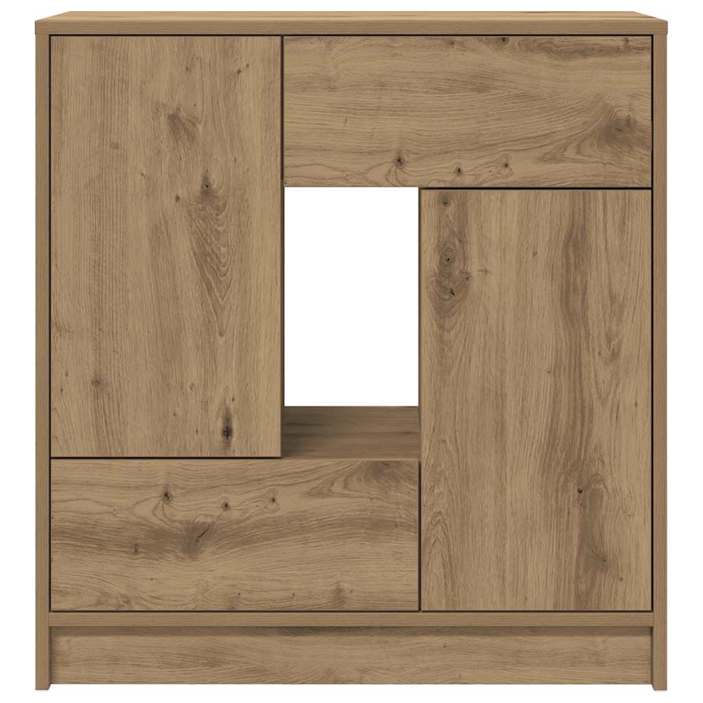 Dressoir met lades en deuren 70,5x34x74,5 cm ambachtelijk is nu te koop bij PeponiXL, paradijselijk wonen!
