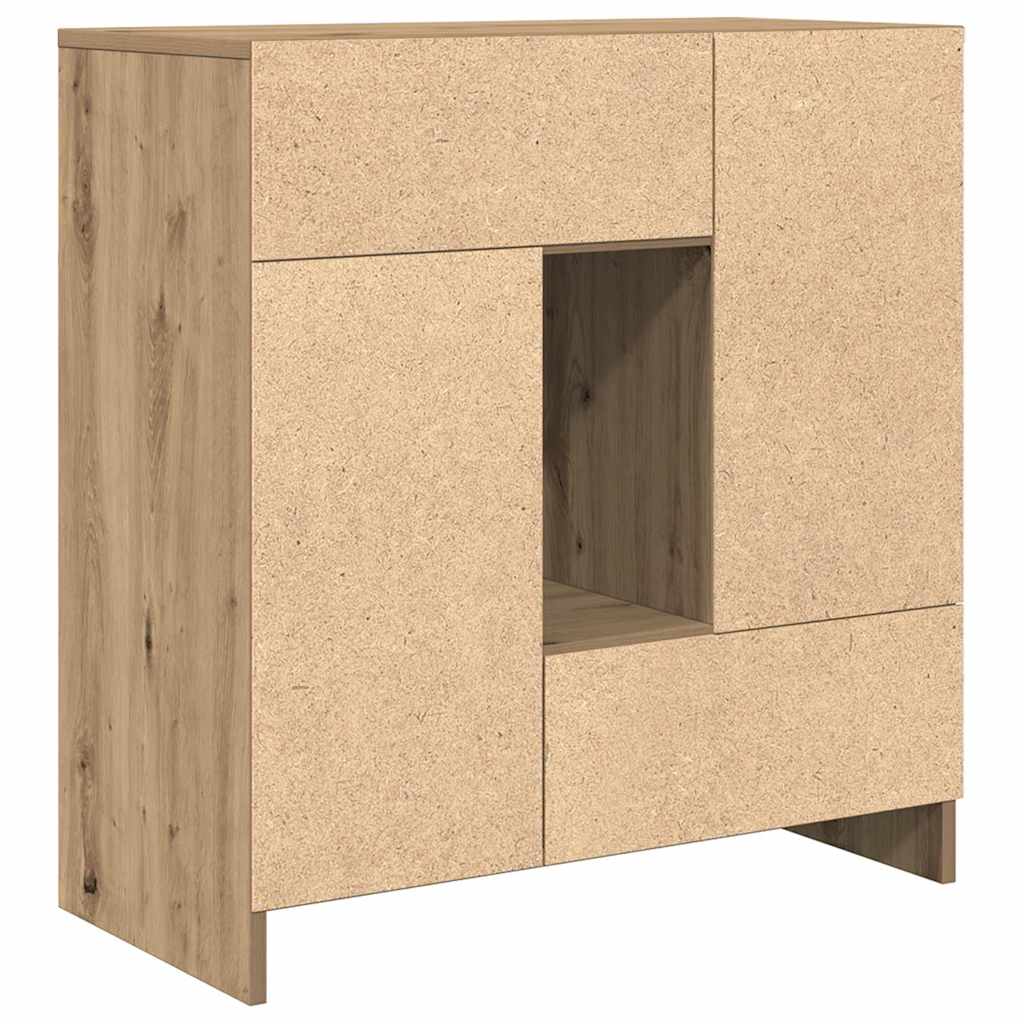 Dressoir met lades en deuren 70,5x34x74,5 cm ambachtelijk is nu te koop bij PeponiXL, paradijselijk wonen!