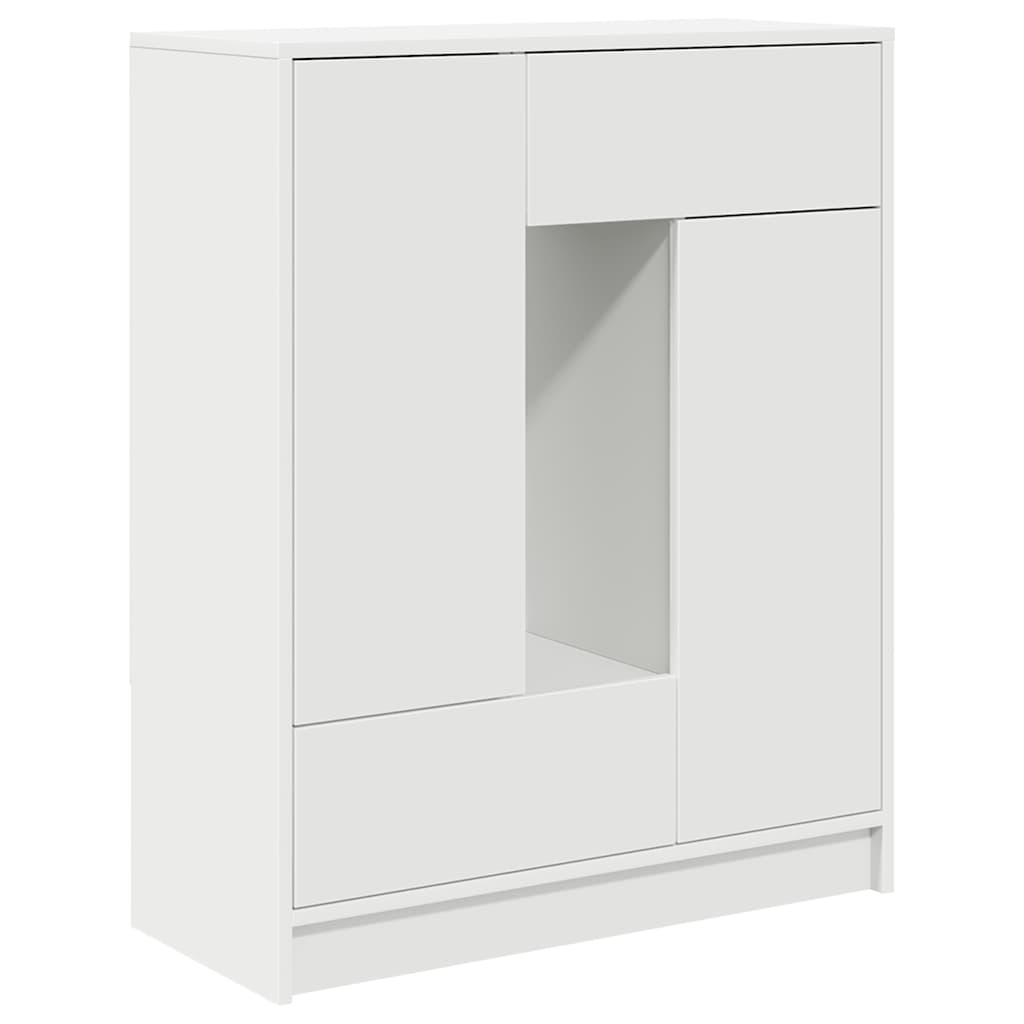 Dressoir met lades en deuren 73x31x90 cm wit is nu te koop bij PeponiXL, paradijselijk wonen!