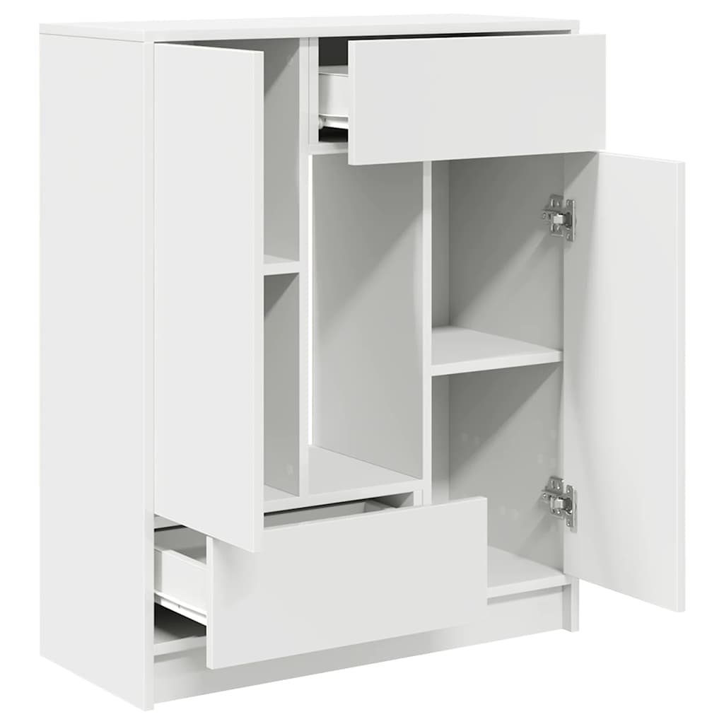 Dressoir met lades en deuren 73x31x90 cm wit is nu te koop bij PeponiXL, paradijselijk wonen!