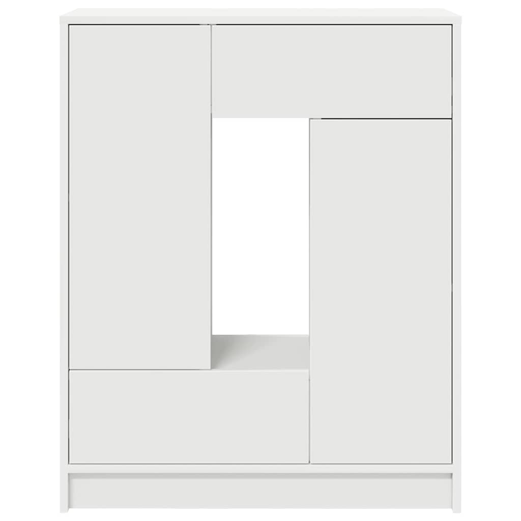 Dressoir met lades en deuren 73x31x90 cm wit is nu te koop bij PeponiXL, paradijselijk wonen!