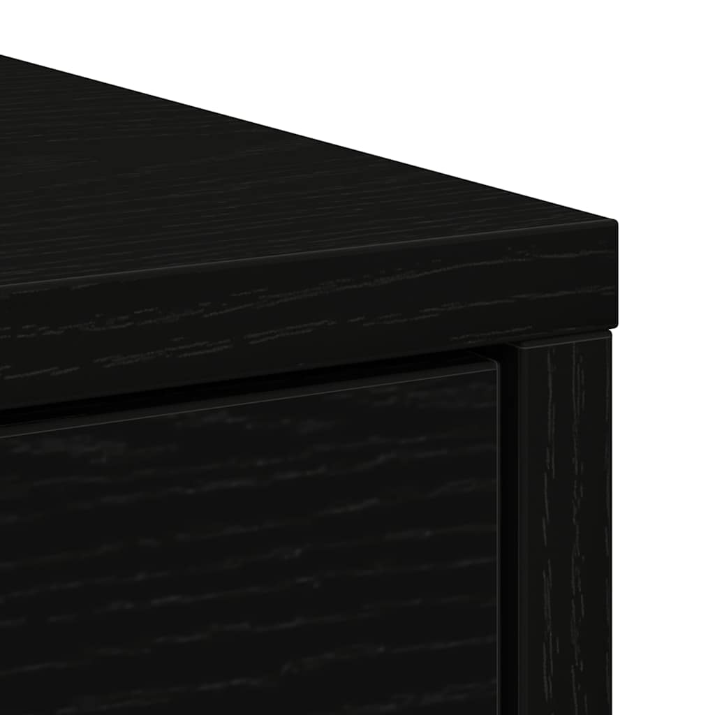Dressoir met lades en deuren 73x31x90 cm zwart eikenkleurig is nu te koop bij PeponiXL, paradijselijk wonen!
