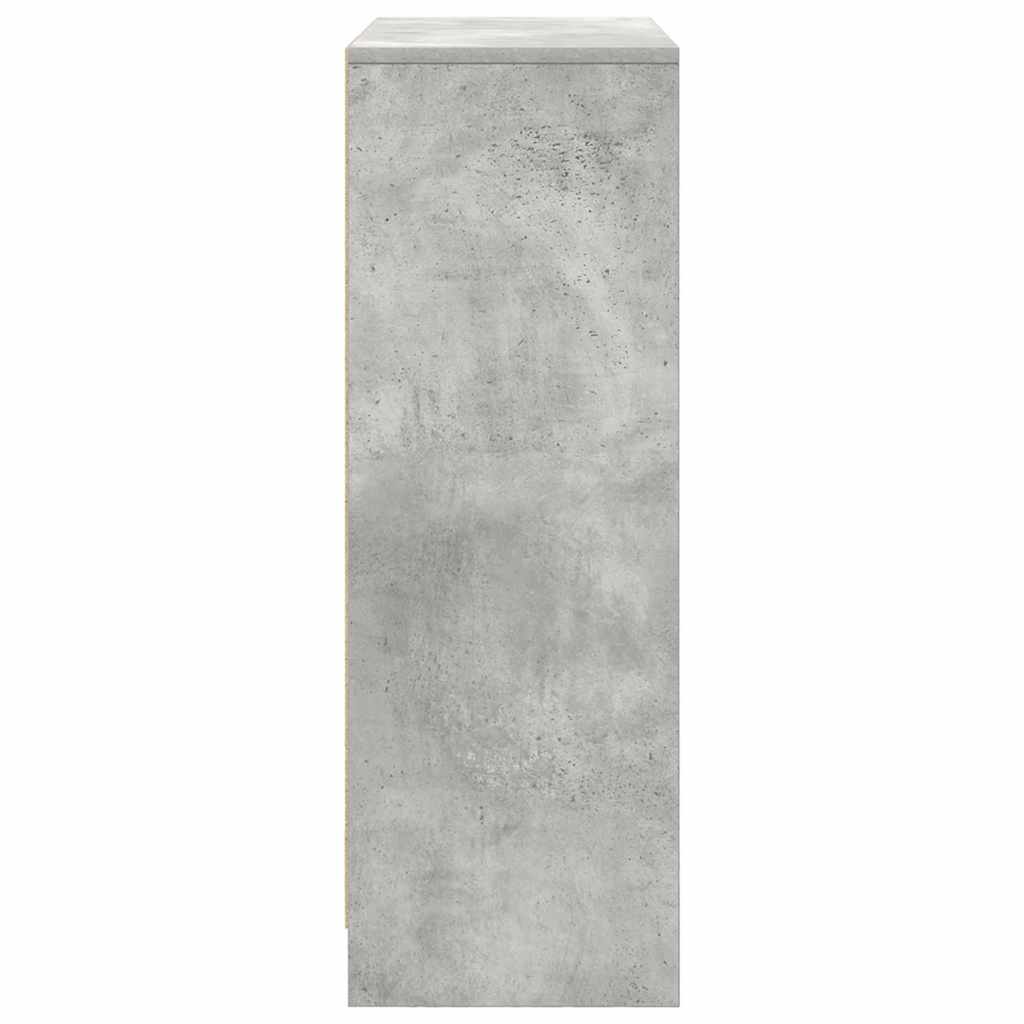 Dressoir met lades en deuren 73x31x90 cm betongrijs is nu te koop bij PeponiXL, paradijselijk wonen!