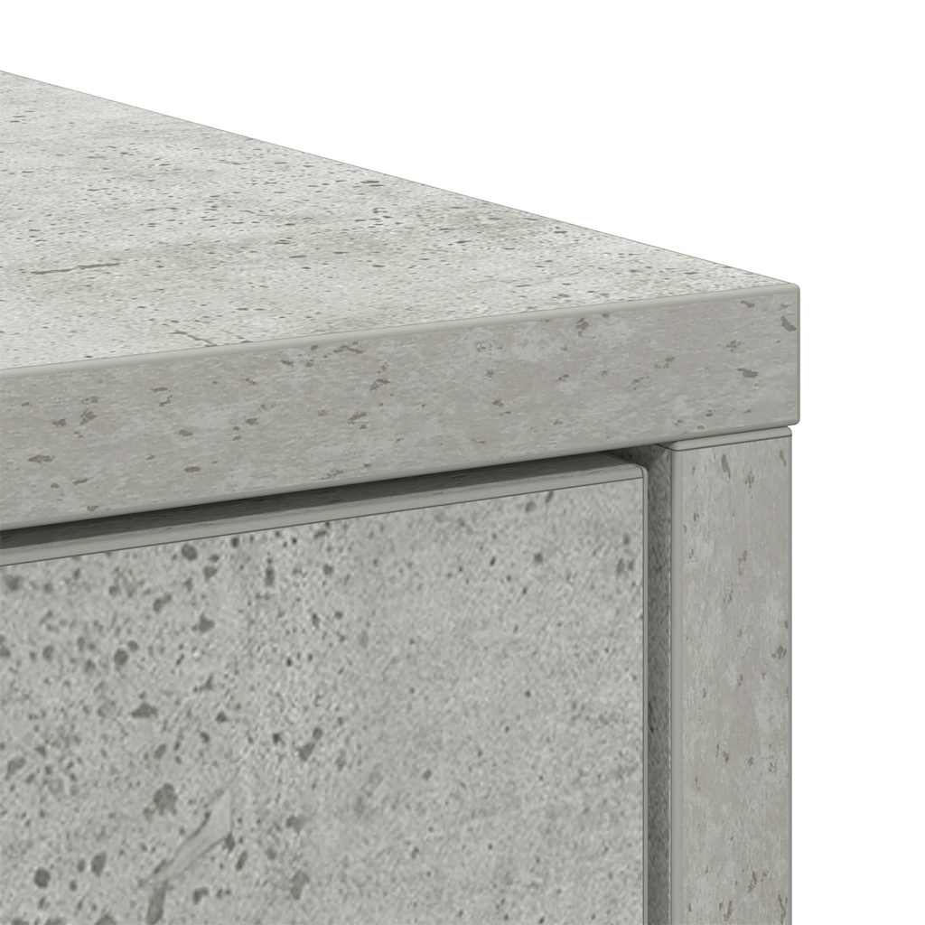 Dressoir met lades en deuren 73x31x90 cm betongrijs is nu te koop bij PeponiXL, paradijselijk wonen!