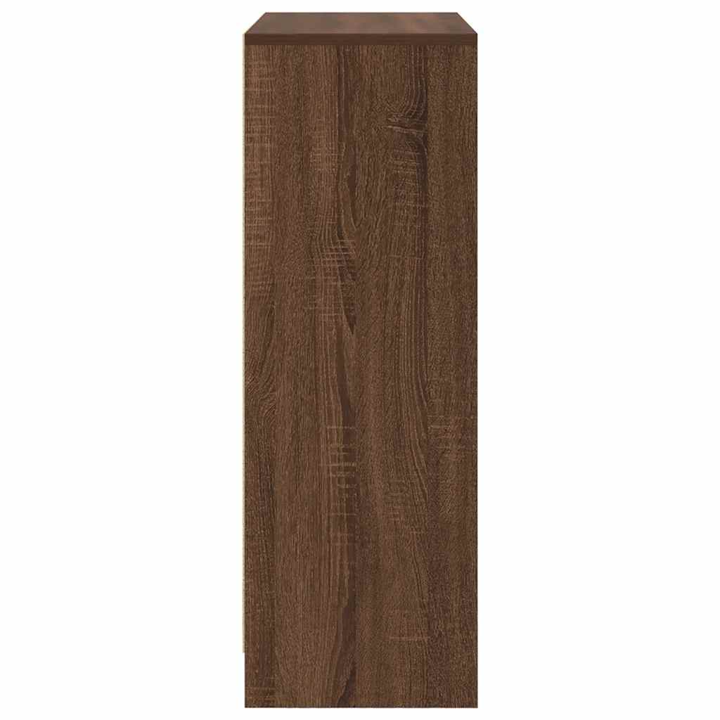 Dressoir met lades en deuren 73x31x90 cm bruin eiken is nu te koop bij PeponiXL, paradijselijk wonen!
