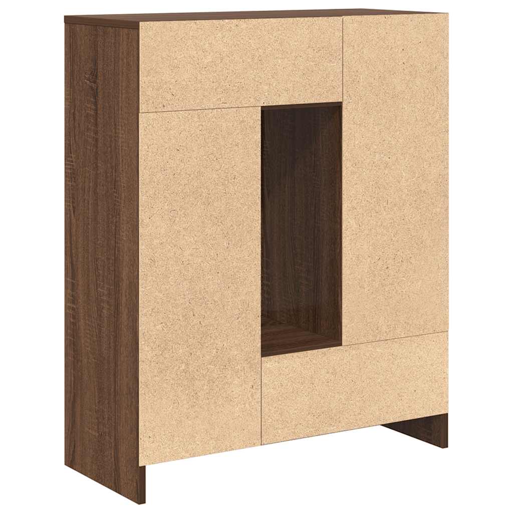 Dressoir met lades en deuren 73x31x90 cm bruin eiken is nu te koop bij PeponiXL, paradijselijk wonen!