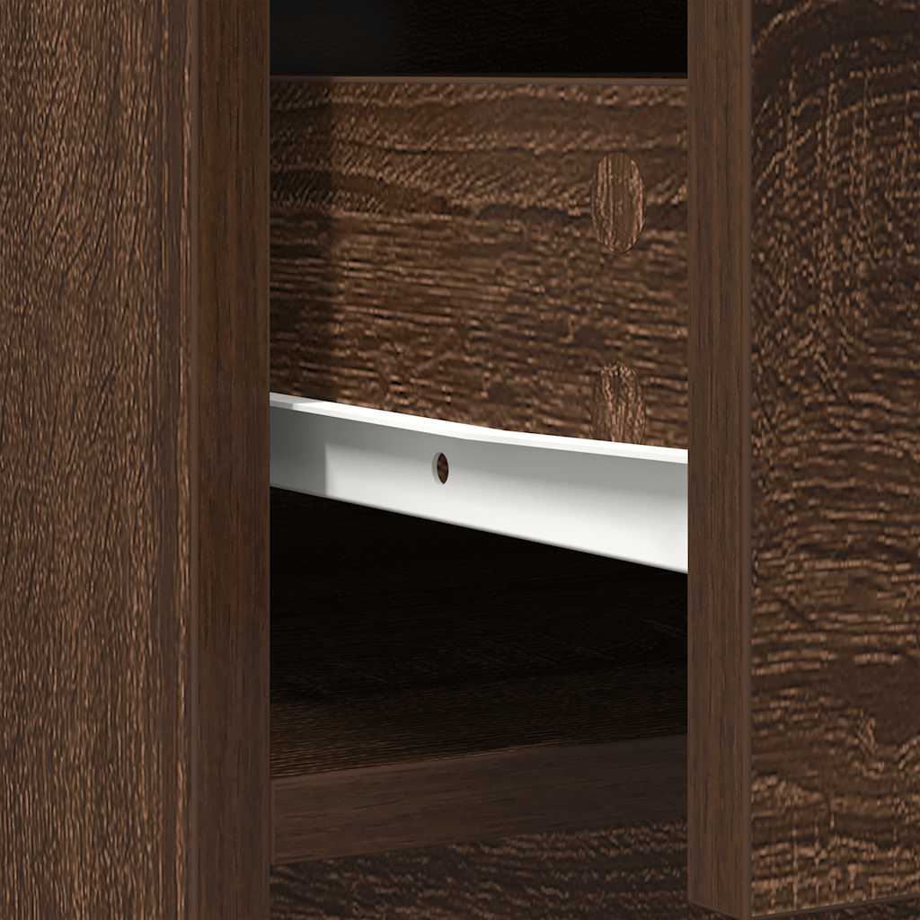 Dressoir met lades en deuren 73x31x90 cm bruin eiken is nu te koop bij PeponiXL, paradijselijk wonen!