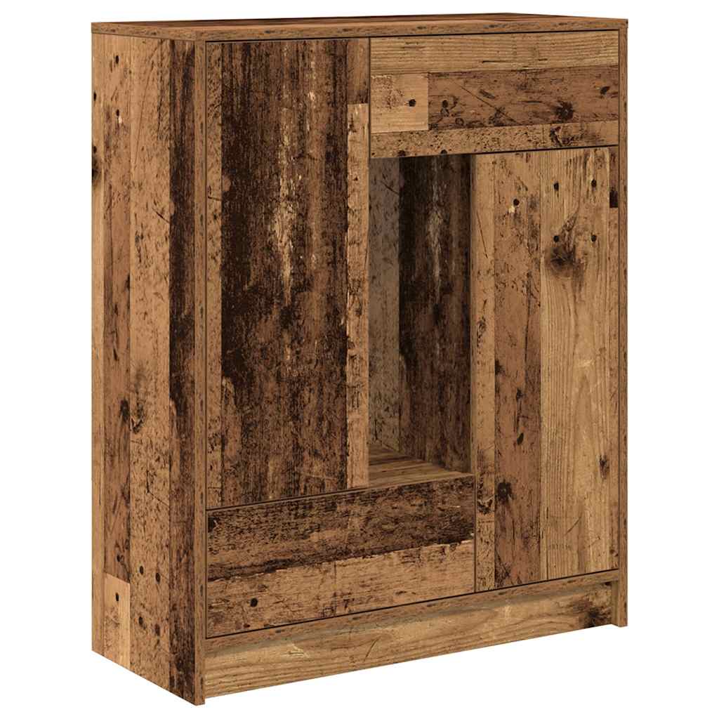 Dressoir met lades en deuren 73x31x90 cm oud hout is nu te koop bij PeponiXL, paradijselijk wonen!