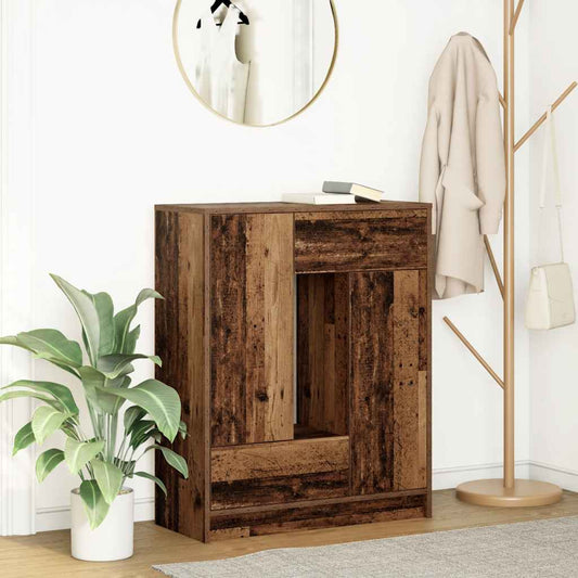 Dressoir met lades en deuren 73x31x90 cm oud hout is nu te koop bij PeponiXL, paradijselijk wonen!