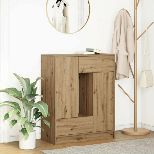 Dressoir met lades en deuren 73x31x90 cm ambachtelijk is nu te koop bij PeponiXL, paradijselijk wonen!